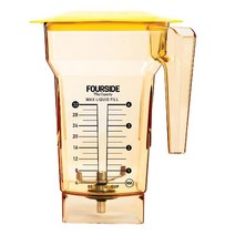 블렌텍 포사이드 블렌더 용기 Blendtec FourSide 노란색, 기본