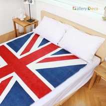 [갤러리데코] 양면 극세사담요 영국/미국 국기담요 150x200cm 대형 차량담요