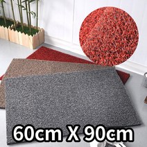 태권도장 체육관 먼지제거 미끄럼방지 입구매트 60 X 90 신발털이매트, 블랙+레드