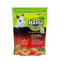 Hello 어린토끼용 사료 프리미엄 자토용 1.1Kg 어른토끼먹이 소동물주식 소동물사료 기니피그사료 성토용, 1