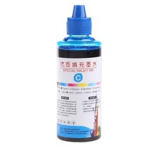 캐논 호환 셀피 잉크 카트리지 100ml 리필 잉크 키트 범용 염료 프린터 공급 데스크탑 인쇄 용지 canon pg-245 cl-246 pixma mg2420, 푸른