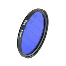 DSLR 카메라 렌즈 37 40.5 43 46 49 52 55 58 62 67 72 77 82mm 캐논 용 오렌지 옐로 그린 블루 퍼플 컬러 필터, 파란색, 62mm