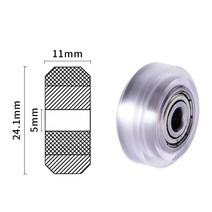 CNC Openbuild 플라스틱 휠 POM MR105ZZ 625ZZ V-슬롯 베어링 보어 5mm 패시브 라운드 기어 펄린 풀리 3D, 06 Big wheel