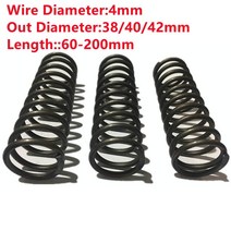 스프링 용수철 코일 볼트 리턴 인장 토션 태엽 고리 주문 정밀도 큰 강철 압축 봄 철사 길이, 4mm, 42mm, 70mm