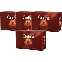 카오티나오리지널 스위스 퓨어 센세이션 초콜릿 15g 100개 CAOTINA ORIGINAL Chocolate Suisse pure Sensation, 4팩