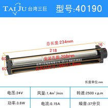 자이언트 크로스 플로우 팬 24V12V 드럼 유형 40190 DC 롱 바, SHD40190-24V