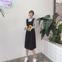 고래백화점 러블리 소녀 감성 옆단추 면 점프수트 원피스 선물 외출 심플 큐티 예쁜 남자친구
