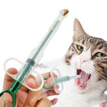 먹이기 고양이 눈물 물약 강아지 필건 알약 안약 시럽 고양이 개약 눈물세정제 알약 귀약 안약 투약기, 고양이필건