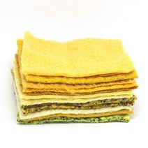 트위드 자켓 원피스 하객 패션9*9cm 모직 패브릭 샘플 녹색 DIY 워크 트위드 천을 바느질 액세서리 인형 의