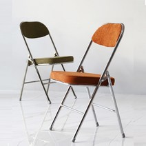 듀이 코듀로이 홈 카페 접이식 폴딩 체어 철재 인테리어 빈티지 디자인 의자, 올리브그린531699 34 _올리브그린