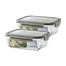 락앤락 [본사][1+1] 유로 내열밀폐 직사각 1L 총2개