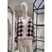 SI SI SI체크 브이넥 숏 가디건SFCCZ9209a (P002475770)