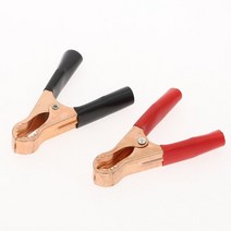 케이블트레이 실리콘전선 와이어메쉬 악어클립 2pcs 50a 레드 + 블랙 80mm 악어 자동차 캐러밴 밴 배터리 테스트 리드 클립 최고의 프로모션 악어 클립 커넥터 호환 지원, 1pc 레드 1pc 블랙