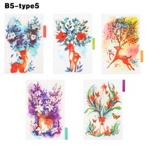 다이어리 속지 6공바인더 속지 A6 개대 노트북 페이징 분리기 링 바인더 홀 컬러 노트북 색인 용지 분리기 카테고리 페이지 편지지 177, a5-type5