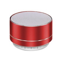 USB 블루투스 스피커 앰프 가정용 휴대용 A10 미니 휴대폰 서브 우퍼 무선 야외용 작은 강철 건 서브우퍼 대포, 빨간