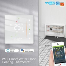moes wifi 물전기 바닥 난방 온도 조절기 물 가스 보일러 온도 조절 tuyasmart life app alexa google voice, bk 물 가스 보일러