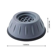 세탁기 고정 댐퍼 발판 드럼 받침대 세탁기 안티 진동 피트 패드 음소거 미끄럼 방지 고무 피트 냉장고 테이블 캐비닛 유니버설 밸런스 브래킷, 7.5cm, 4개