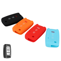 리미트 쌍용 3버튼 폴딩 키 차키 실리콘 케이스 코란도 C, black