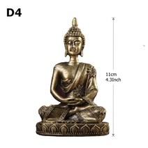 16 스타일 미니어처 부처님 동상 자연 사암 fengshui 태국 부처님 조각 힌두교 입상 홈 장식 장식 15, d4