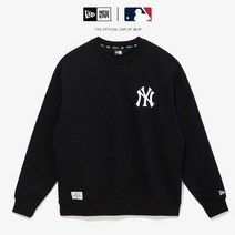 뉴에라 AP MLB 그리드 로고 뉴욕 양키스 맨투맨 블랙 13338671
