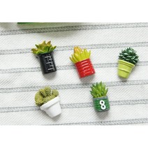 쿠킹잼 폴라로이드사진 메모 철재에 붙여 미니어쳐, 개구리친구5종