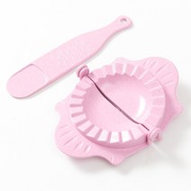 만두기계 만두제조기 만두빚는기계 성형기 설날 떡국 2in 1 만두 메이커 스킨 인공물 금형 반죽 프레스 도, 06 Set B pink