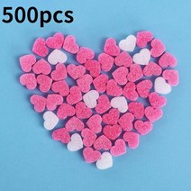 50 개/가방 선물 상자 무성한 점액 필러 슬러지 클레이 핑크 하트 사랑 구슬 거품 스트립 DIY 웨딩 호의 꽃, [01] 다른, [02] 500pcs