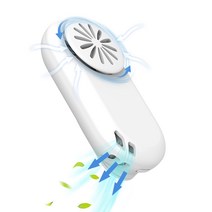 마스크 팬 선풍기 마스크용 서큘레이터 2022년 개량 Susurrus 마스크 에어 팬 공기 청정 공기 순환 클립식 USB 충전식 소형 경량 흐림 방지 뜸 해소 더위 대책 (화이트)