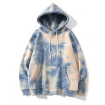 Cherrysio 남녀 후드티 후드 패션 스타일 나염 오버핏 후드티