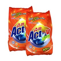 슈퍼액티브 가루세제10kg x2 1셋트, 10kg, 2개
