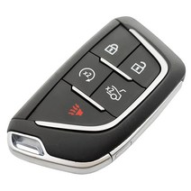 Horande 교체용 키 포브 커버 케이스 2021 2022 2023 캐딜락 에스컬레이드 ESV CT5 CT6 XTS XT4 XT5 ATS 콜벳 C8 스마트 키리스 엔트리 5버튼, 1개