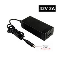 42V 2A 샤오미 M365 전기 스쿠터 충전기에 36V 2A 전기 자전거 리튬 배터리 충전기 호버 보드 균형 휠 충전기, DC 8 mm_AU