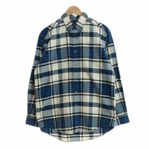 빈폴 베이지블루 체크 면 옥스포드셔츠 남자 L [115] 6117