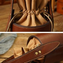 천연 소가죽 가방 DIY 만들기 키트 선물 수제 여성용 버킷 가죽, A