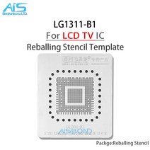 Amaoe LG1311-B1 BGA 스텐실 LCD TV IC Reballing 칩 핀 솔더 주석 공장 Net Square Hole 가열 템플릿 재, 한개옵션0