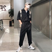 데님 남자점프수트 정비복 한벌옷 커버올 바디프로필