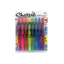 동아측기 [샤피] 버튼식 형광펜, 8색 세트