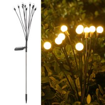 태양광 정원등 6810 LED 반딧불 미니 볼 야외 조명, 10LED