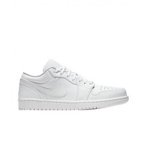 [정품] 조던 1 로우 트리플 화이트 텀블드 레더 2020 Jordan Low Triple Tumbled Leather 1082179