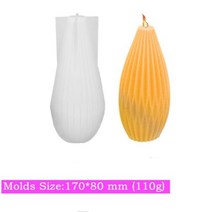 몰드 초 캔들 DIY 양초 실리콘 금형 금형 기하학적 금형 3D 모양 수지 에폭시 수제 비누 공예 홈 장식, 4