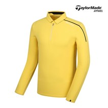[테일러메이드]남성 포인트 카라 반집업 티셔츠 TMTYJ3975-830