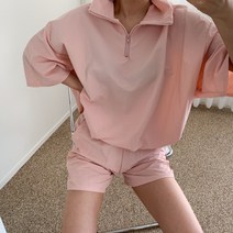 에이치스 고퀄대박상품 여유핏 반집업 아노락 반팔아노락 반바지 바스락 트레이닝세트