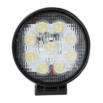 LED 써치라이트, 12V차량전용-27W 원형 랜즈형 써치 30도, 1개