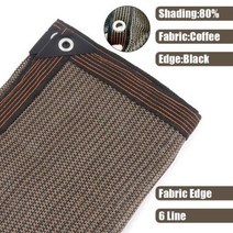 사이드어닝 차량용타프 캠핑 여름 갈색 차양 그물 정원 태양 쉼터 울타리 개인 정보 보호 화면 메쉬 야외 음영 천막 자외선 차단 직물, Coffee-6Lines+2.5x4m