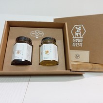 벌꿀+야생화꿀 150g*2개 세트 결혼식답례품 돌답례품 칠순답례품 꿀답례품 선물세트 쇼핑백포함
