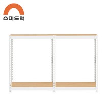 맞춤선반 대형선반 앵글 1600 x 600 x 1200 2단, A형 800+800, 화이트