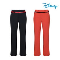 디즈니골프 여성 허리 배색 세미 부츠컷 팬츠 WJ3LPA002