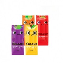 오가닉 유기농주스 4종 125ml 48팩롯데칠성, 오가닉 주스 125mlx48팩(레드비