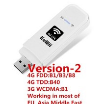 KuWFi 4G LTE USB 모뎀 네트워크 3G/4G 동글 범용 잠금 해제 SIM Wifi 어댑터, 01 Version-2