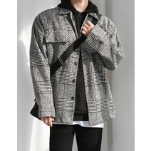 디스페로 [자체제작] 오버핏 해리 체크 셔츠 자켓